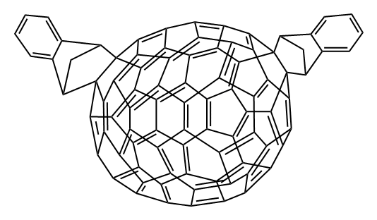 Indene-C70 bisadduct, mixture of isomers Structure