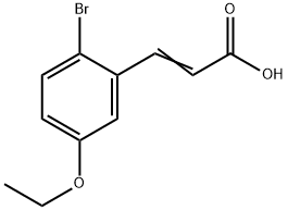 (E)-3-(2-bromo-5-ethoxyphenyl)acrylic acid Structure