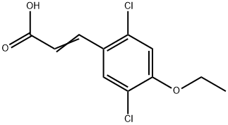 3-(2,5-Dichloro-4-ethoxyphenyl)-2-propenoic acid Structure