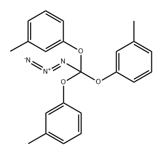 Benzene, 1,1',1''-[(azidomethylidyne)tris(oxy)]tris[3-methyl- (9CI) Structure