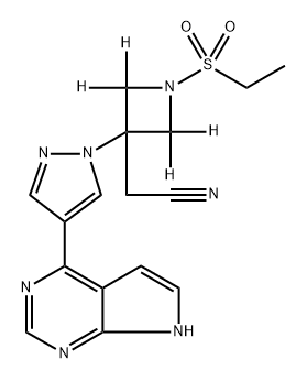 Baricitinib D4Q: What is 
Baricitinib D4 Q: What is the CAS Number of 
Baricitinib D4 Structure