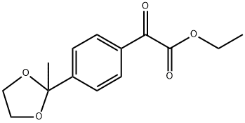 ethyl 2-(4-(2-methyl-1,3-dioxolan-2-yl)phenyl)-2-oxoacetate Structure