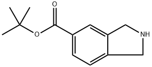 2,3-Dihydro-1H-isoindole-5-carboxylic acid tert-butyl ester Structure