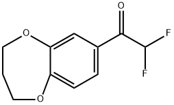 1-(3,4-dihydro-2H-benzo[b][1,4]dioxepin-7-yl)-2,2-difluoroethanone Structure