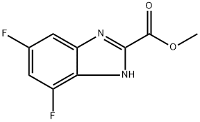 methyl 5,7-difluoro-1H-benzo[d]imidazole-2-carboxylate 구조식 이미지