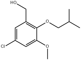 (5-Chloro-2-isobutoxy-3-methoxyphenyl)methanol Structure