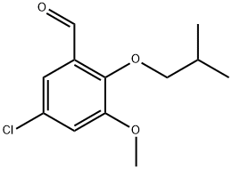 5-Chloro-2-isobutoxy-3-methoxybenzaldehyde Structure