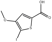 5-Iodo-4-methoxy-2-thiophenecarboxylic acid Structure