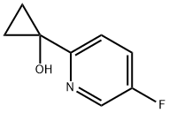 Cyclopropanol, 1-(5-fluoro-2-pyridinyl)- Structure