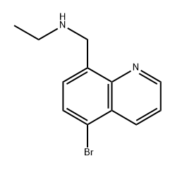 N-((5-bromoquinolin-8-yl)methyl)ethanamine Structure