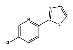 Pyridine, 5-chloro-2-(2-thiazolyl)- Structure