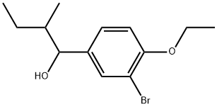 3-Bromo-4-ethoxy-α-(1-methylpropyl)benzenemethanol Structure