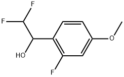 α-(Difluoromethyl)-2-fluoro-4-methoxybenzenemethanol Structure