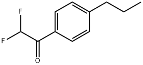 2,2-Difluoro-1-(4-propyl-phenyl)-ethanone Structure