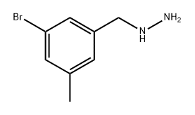 (3-bromo-5-methylphenyl)methyl]hydrazine Structure