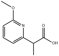 2-Pyridineacetic acid, 6-methoxy-α-methyl- Structure