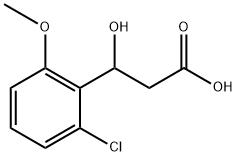 3-(2-chloro-6-methoxyphenyl)-3-hydroxypropanoic acid Structure