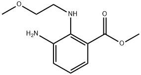 Methyl 3-amino-2-((2-methoxyethyl)amino)benzoate 구조식 이미지
