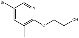 2-[(5-Bromo-3-methyl-2-pyridinyl)oxy]ethanol Structure