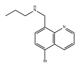 N-((5-bromoquinolin-8-yl)methyl)propan-1-amine Structure