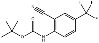 tert-Butyl (2-cyano-4-(trifluoromethyl)phenyl)carbamate Structure