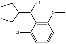 2-Chloro-α-cyclopentyl-6-methoxybenzenemethanol Structure