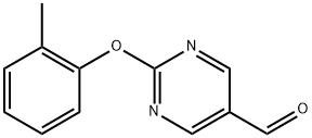 2-(o-tolyloxy)pyrimidine-5-carbaldehyde Structure