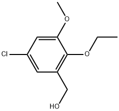 (5-Chloro-2-ethoxy-3-methoxyphenyl)methanol Structure