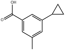 3-Cyclopropyl-5-methylbenzoic acid Structure