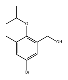 (5-Bromo-2-isopropoxy-3-methylphenyl)methanol Structure