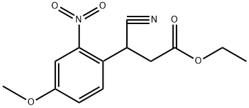 Benzenepropanoic acid, β-cyano-4-methoxy-2-nitro-, ethyl ester 구조식 이미지