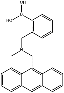 Boronic acid, B-[2-[[(9-anthracenylmethyl)methylamino]methyl]phenyl]- Structure