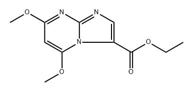 ethyl 5,7-dimethoxyimidazo[1,2-a]pyrimidine-3-carboxylate Structure