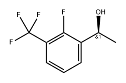 Benzenemethanol, 2-fluoro-α-methyl-3-(trifluoromethyl)-, (αS)- Structure