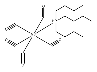 Molybdenum, pentacarbonyl(tributylphosphine)-, (OC-6-22)- Structure