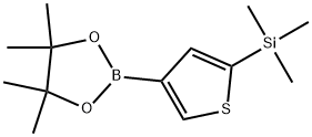 4,4,5,5-Tetramethyl-2-[5-(trimethylsilyl)-3-thienyl]-1,3,2-dioxaborolane Structure