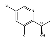2-Pyridinemethanol, 3,5-dichloro-α-methyl-, (αR)- Structure