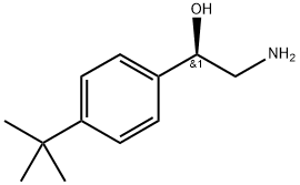 Benzenemethanol, α-(aminomethyl)-4-(1,1-dimethylethyl)-, (αR)- Structure