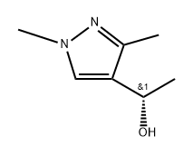 1H-Pyrazole-4-methanol, α,1,3-trimethyl-, (αS)- Structure