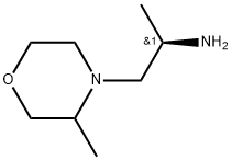 4-Morpholineethanamine, α,3-dimethyl-, (αR)- Structure