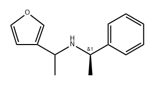 α-Methyl-N-[(1R)-1-phenylethyl]-3-furanmethanamine Structure