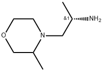 4-Morpholineethanamine, α,3-dimethyl-, (αS)- Structure