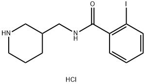 2-Iodo-N-(piperidin-3-ylmethyl)benzamide hydrochloride Structure