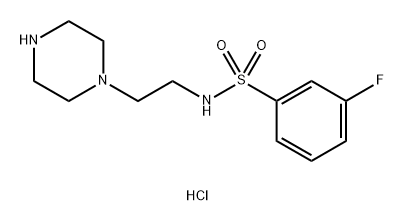 3-fluoro-N-[2-(piperazin-1-yl)ethyl]benzene-1-sulfonamide dihydrochloride Structure