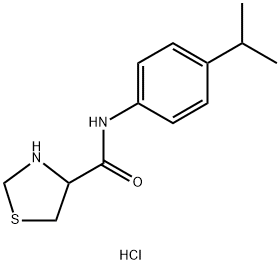 N-(4-isopropylphenyl)thiazolidine-4-carboxamide hydrochloride Structure
