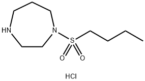 1-(butane-1-sulfonyl)-1,4-diazepane hydrochloride Structure