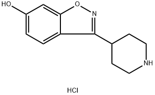 1,2-Benzisoxazol-6-ol, 3-(4-piperidinyl)-, hydrochloride (1:1) Structure