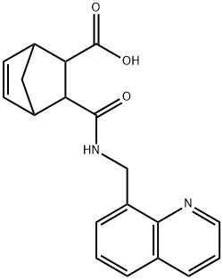 3-((quinoline-8-ylmethyl)Carbamoyl)bicyclo[2.2.1]heptan-5-ene-2-carboxylic? acid Structure