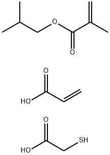 2-Propenoic acid, 2-methyl-, 2-methylpropyl ester, telomer with mercaptoacetic acid and 2-propenoic acid, ammonium salt Structure