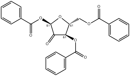 alpha-D-erythro-Pentofuranous-2-ulose 1,3,5-tribenzoate Structure